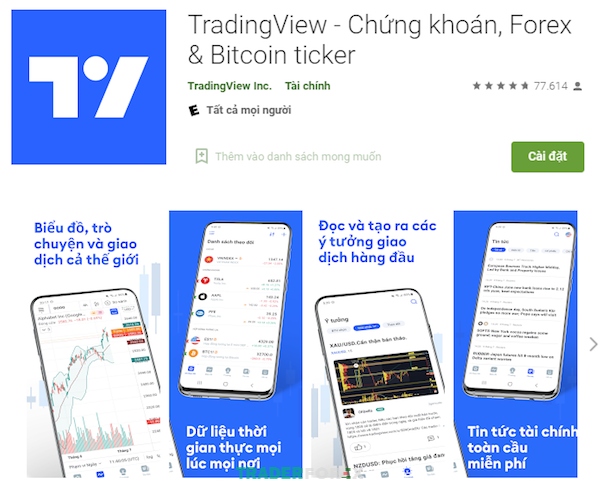 app-theo-doi-gia-vang-5 TradingView còn mang đến cho người dùng nhiều tiện ích và lợi ích khác
