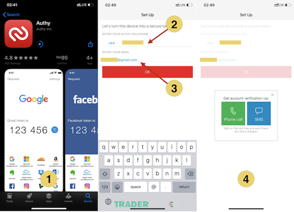 Hướng dẫn các bước cài đặt Authy