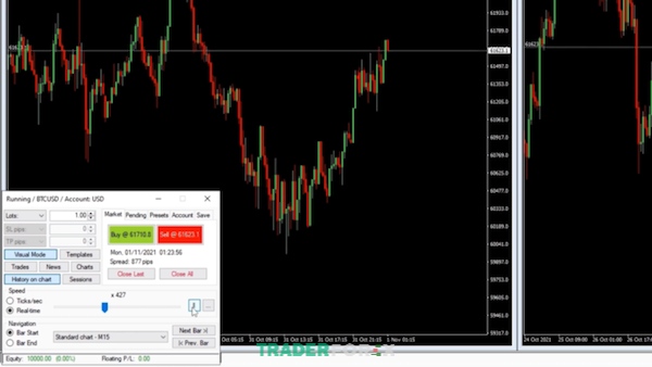 backtest-tradingview-7 Chức năng Real Time