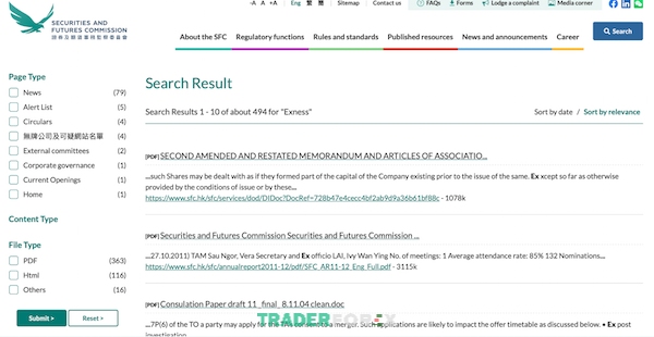 cach-kiem-tra-giay-phep-san-forex-5 Kết quả hiển thị khá đầy đủ và chi tiết