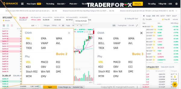 Cài đặt Volume trên TradingView