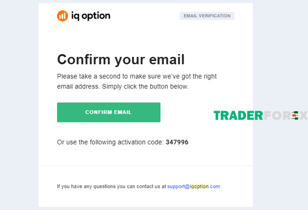 dang-ky-iq-option-4 Xác nhận tài khoản qua địa chỉ email đã đăng ký