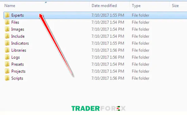 forex-ea-3 Chọn thư mục Experts