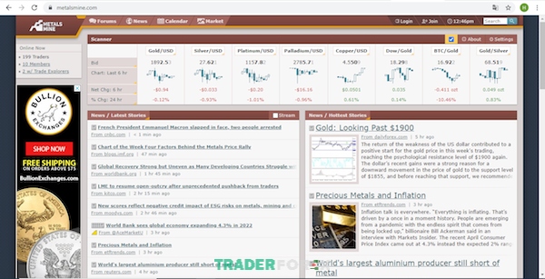 Trang web Metals Mine