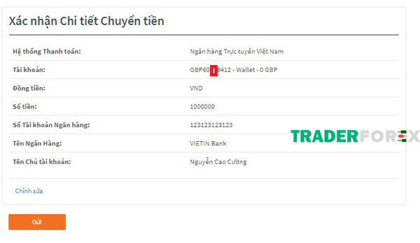 fxtm-23 Điền các thông tin theo quy định và xác nhận