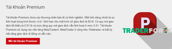 hotforex-12 Premium Account – tài khoản cao cấp