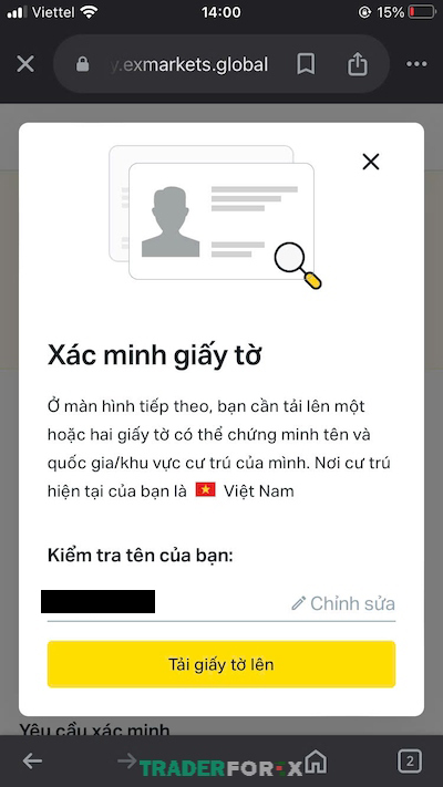 Nếu tên sai lệch khách hàng có thể chỉnh sửa