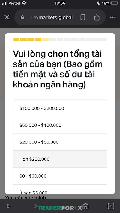 Nhập toàn bộ số tiền mà bạn đang nắm giữ trong tay
