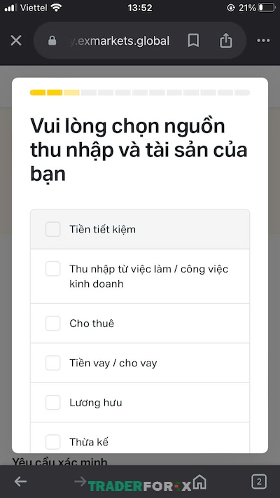 Người dùng hãy lựa chọn những mục phù hợp với mình nhất