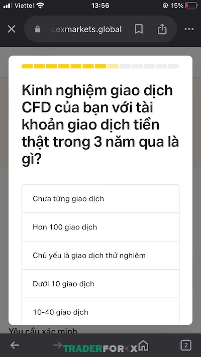 Tùy chọn kinh nghiệm giao dịch của bạn trong 3 năm qua