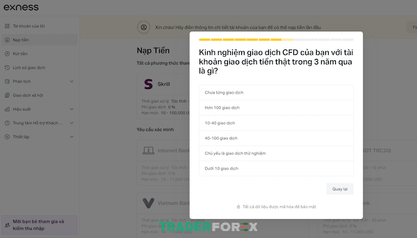 Lựa chọn một trong 6 tùy chọn về kinh nghiệm CFD tiền thật trong vòng 3 năm qua