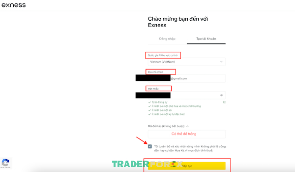 Hoàn tất các thông tin hiển thị trên màn hình một cách chính xác