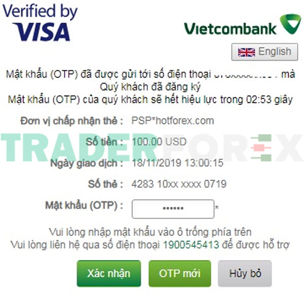 huong-dan-mo-tai-khoan-hotforex-26 Nhấn nút Xác Nhận để hoàn tất giao dịch