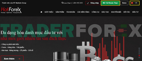 huong-dan-mo-tai-khoan-hotforex-31 Trang chủ HotForex có giao diện như trên
