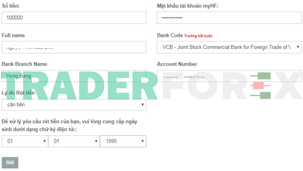 huong-dan-mo-tai-khoan-hotforex-6 Nhập thông tin để tiến hành rút tiền