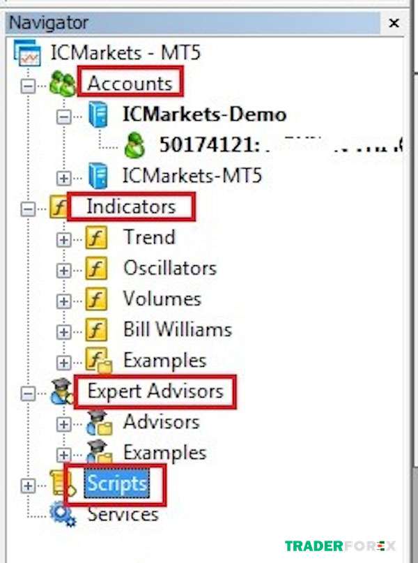 huong-dan-su-dung-metatrader-5-14 Hiển thị toàn bộ tài khoản MT5