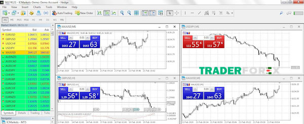huong-dan-su-dung-metatrader-5-19 Màn hình giao diện của MT5