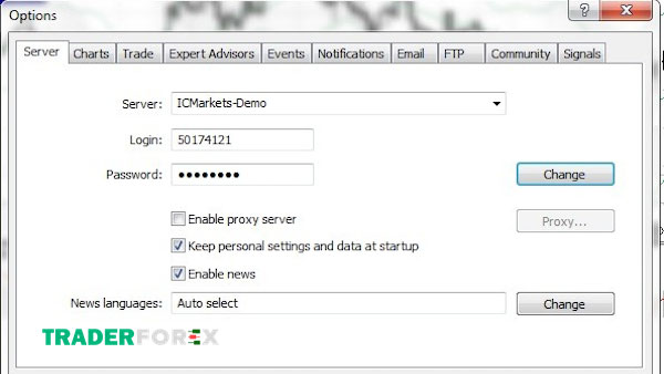huong-dan-su-dung-metatrader-5-20 Hộp thoại xuất hiện khi chọn Options