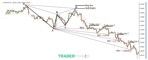 Ví dụ về giao dịch cùng mô hình Bullish Gartley