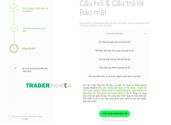 mo-tai-khoan-forex-2 Lựa chọn câu hỏi và câu trả lời bảo mật