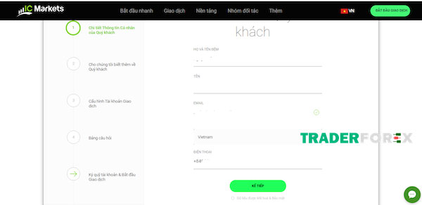 mo-tai-khoan-forex-6 Điền thông tin cá nhân đầy đủ và chính xác