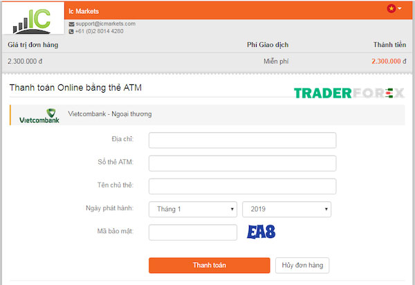 mo-tai-khoan-forex-9 Điền đầy đủ thông tin thẻ ngân hàng