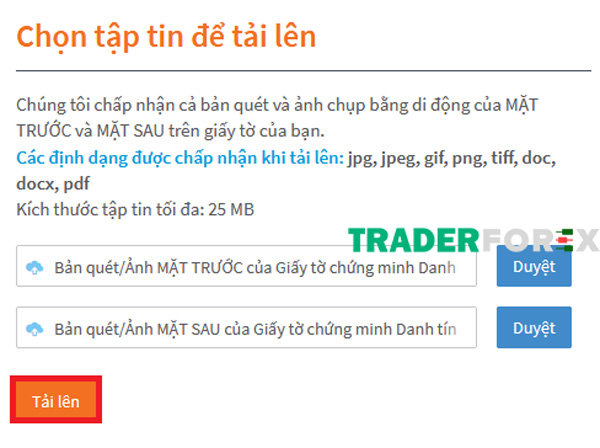 mo-tai-khoan-fxtm-2 Tải lên hình ảnh CMND để xác minh danh tính