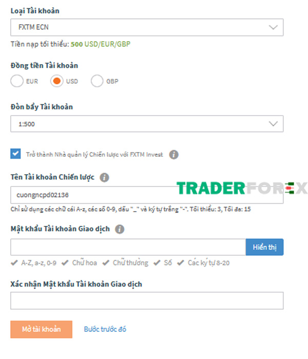 mo-tai-khoan-fxtm-21 Tạo tài khoản giao dịch để hoàn thành đăng ký FXTM