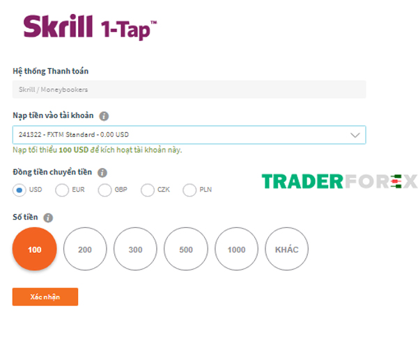 mo-tai-khoan-fxtm-3 Nạp tiền vào tài khoản FXTM bằng Skrill