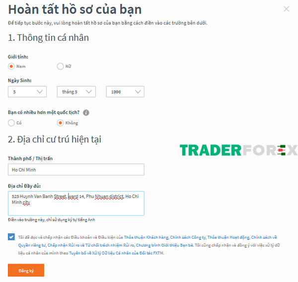 mo-tai-khoan-fxtm-4 Hoàn tất hồ sơ cá nhân cho tài khoản