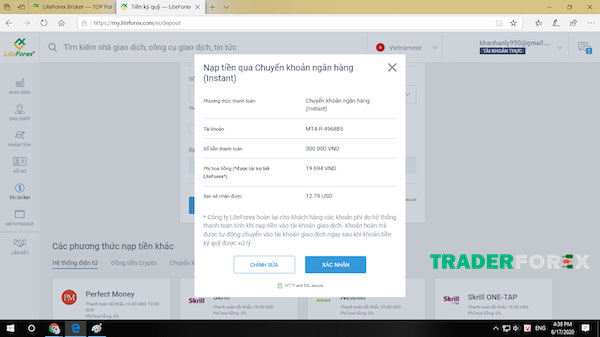 mo-tai-khoan-liteforex-15 Bước 2 của Nạp tiền vào tài khoản LiteFinance