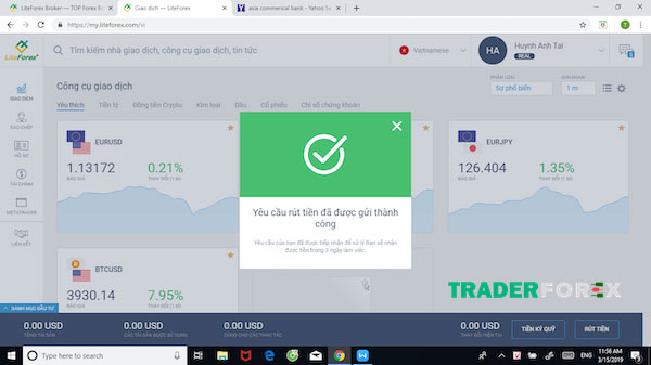 mo-tai-khoan-liteforex-3 Bước 3 của cách rút tiền từ tài khoản LiteFinance