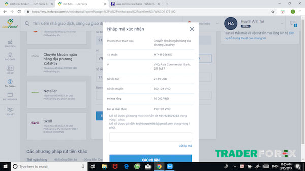 mo-tai-khoan-liteforex-7 Bước 2 của cách rút tiền từ tài khoản LiteFinance