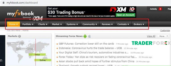 Myfxbook với nhiều công cụ khác nhau đáp ứng nhu cầu của người dùng
