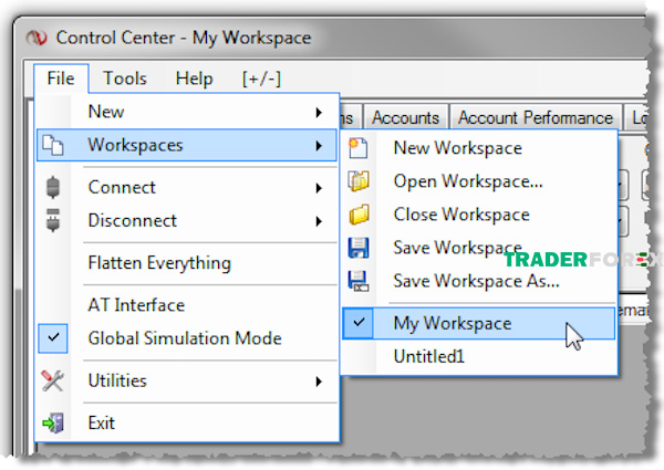 ninjatrader-5 File giúp Traders theo dõi đươc các biểu đồ mới và có khả năng connect với máy chủ