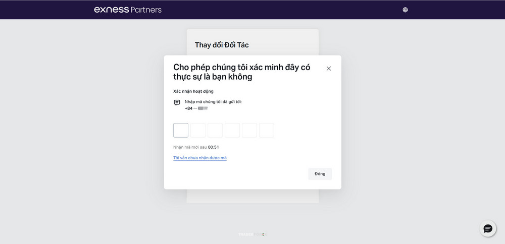 otp-thay-doi-doi-tac OTP xác thực thay đổi đối tác
