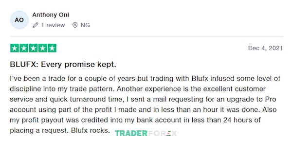 quy-blufx-10 BluFX nhận được nhiều đánh giá tốt trên Trust Pilot