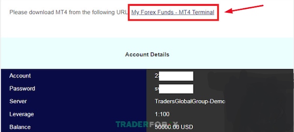 Kiểm tra thông tin gửi trong mail để tiến hành đăng nhập vào MT4/MT5