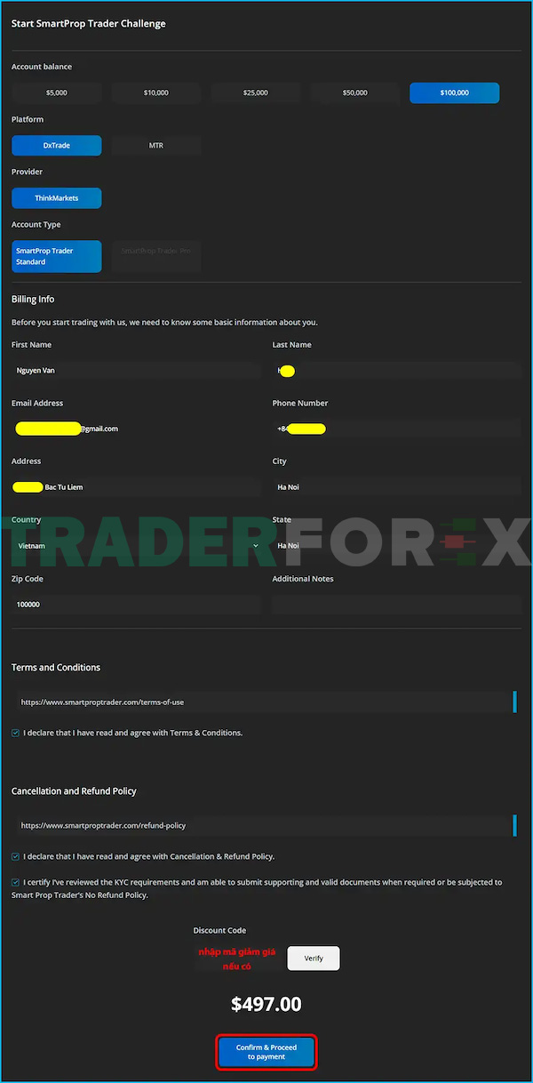 smart-prop-trader-3 Lựa chọn kích thước và giá niêm yết theo mong muốn của mình