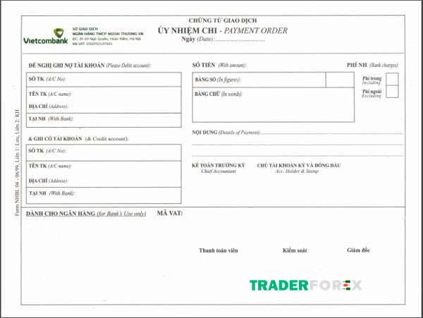 Ủy nhiệm chi Vietcombank