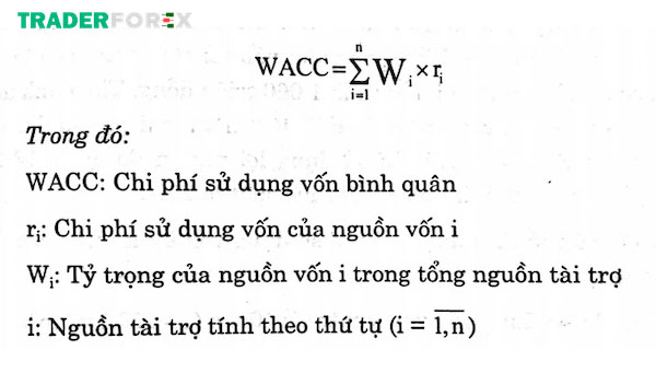Công thức tính WACC