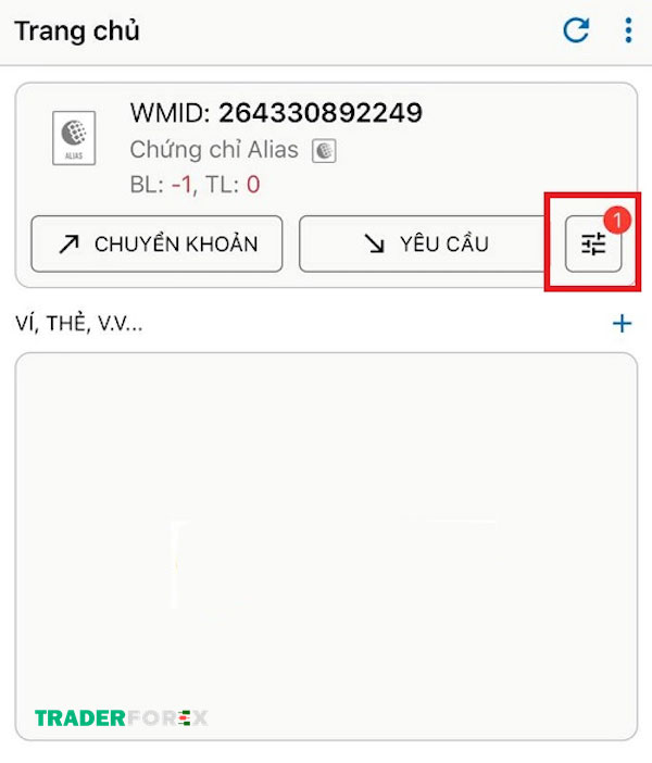 webmoney-15 Truy cập tài khoản để xác minh