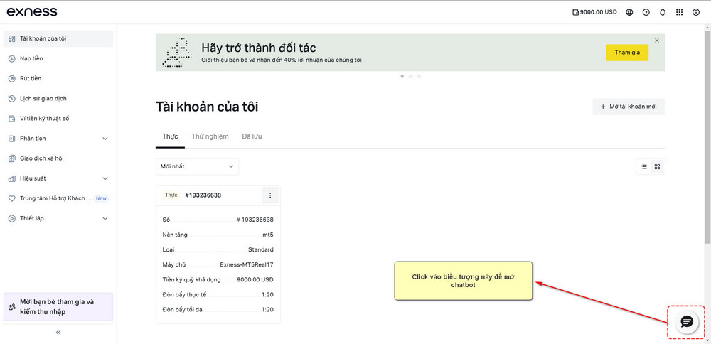 mo-chatbot Mở chat bot Exness