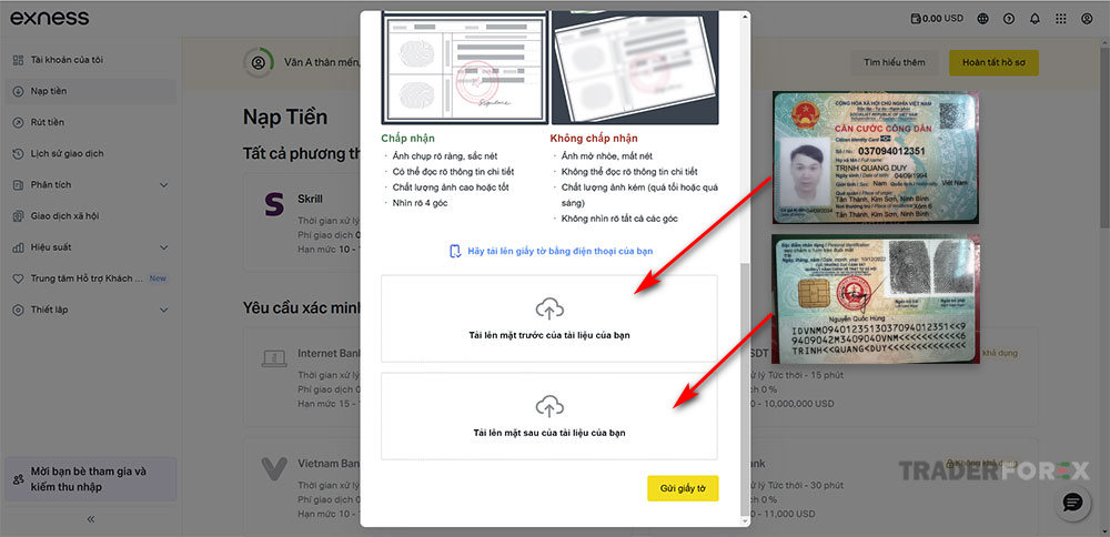 upload-giay-to-len Kéo thả giấy tờ lên ô tương ứng