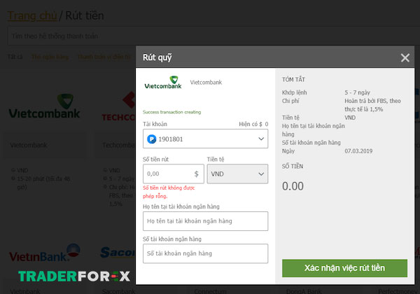 fbs-7 Rút tiền tại sàn FBS