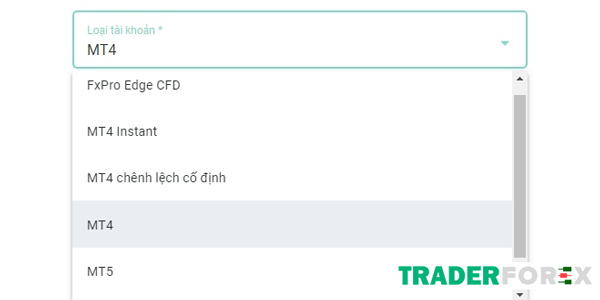 fxpro-15 Tài khoản MetaTrader 4 được cung cấp bởi FxPro